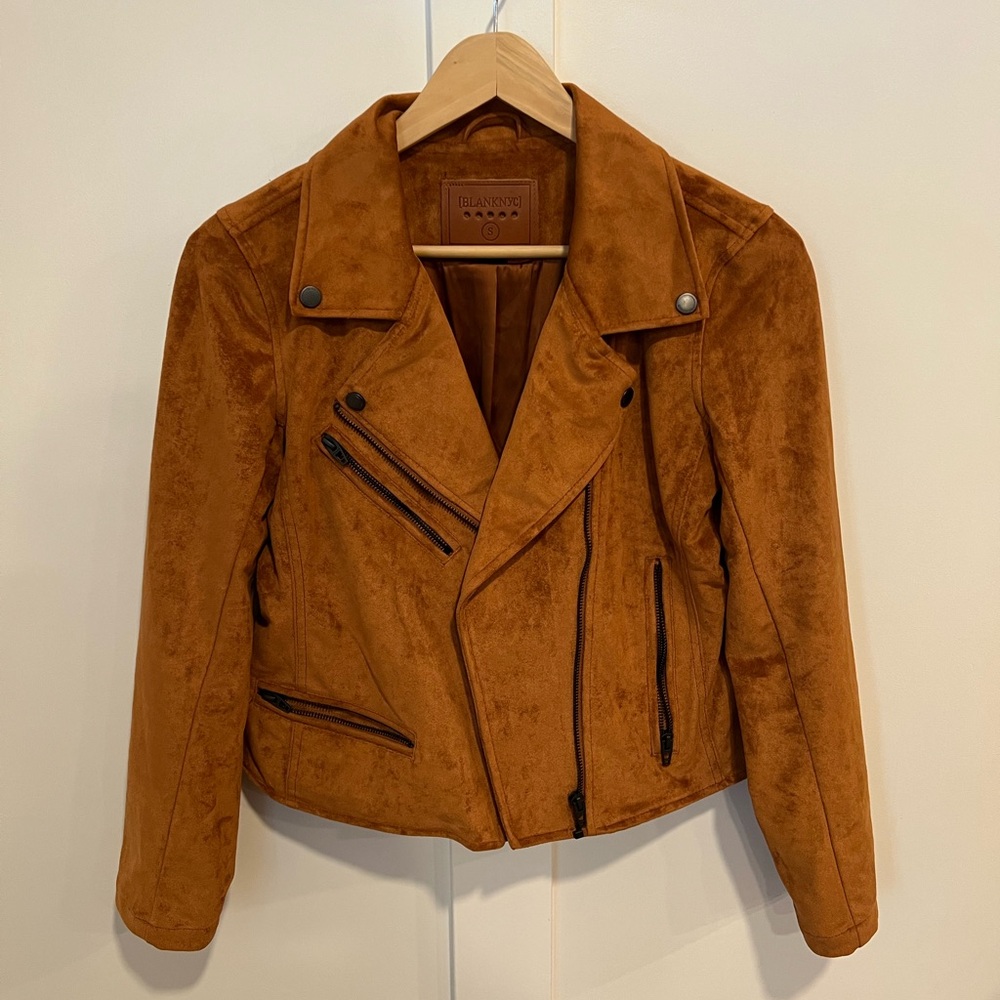 BLANKNYC Faux Suede Moto Jacket - Small